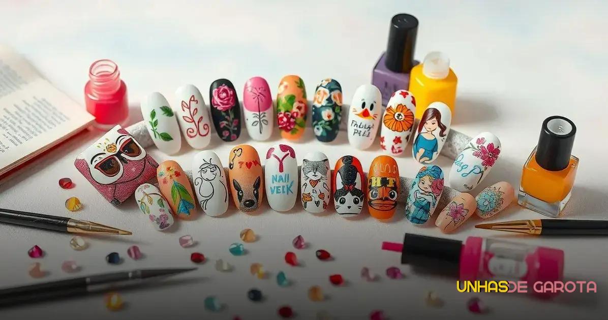 Desenhos Temáticos: Criando Arte nas Unas Desenhos Temáticos: Criando Arte nas Unas