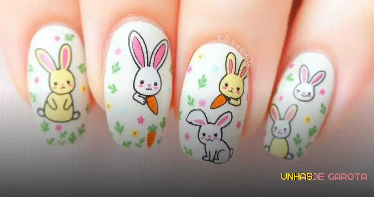 Modelos de Unhas com Coelhinhos Modelos de Unhas com Coelhinhos