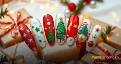6 Ideias Criativas de Unhas de Natal para Arrasar nas Festas