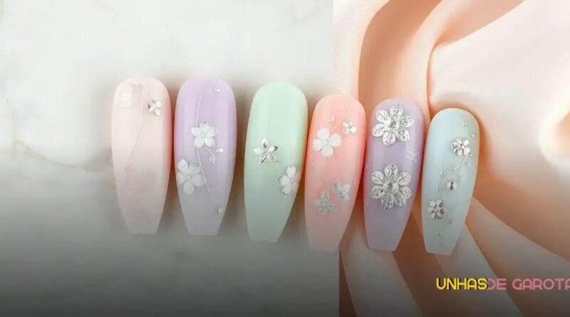6 Ideias de Unhas Decoradas Clarinhas para Arrasar