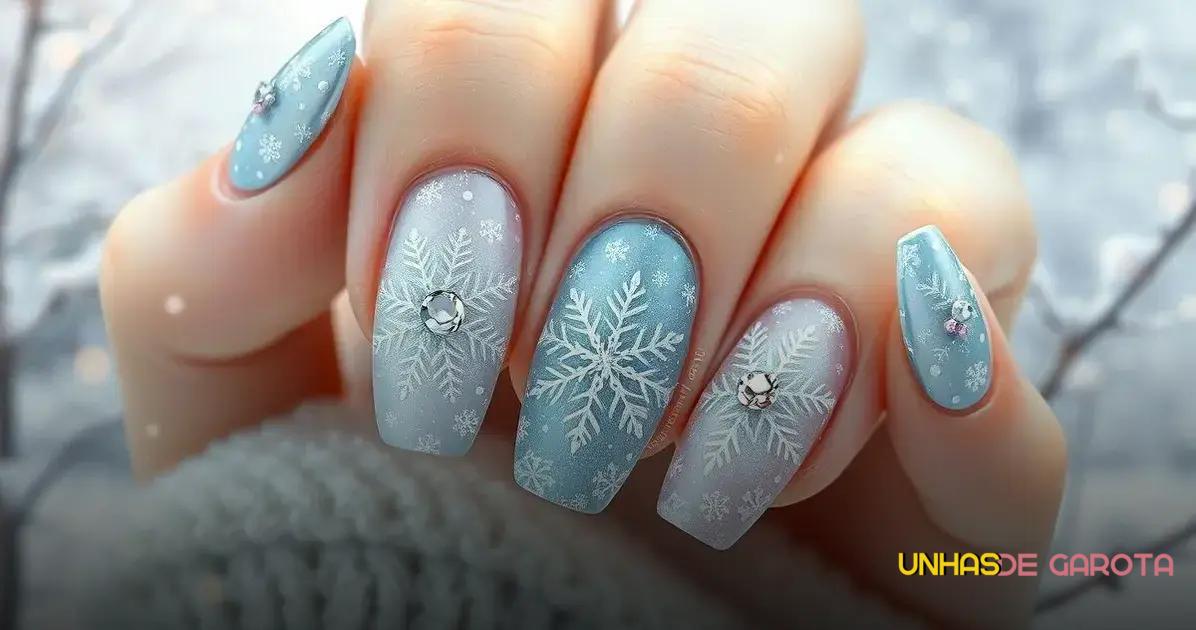 Decorações de Unhas Inspiradas em Neve