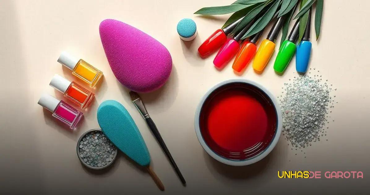 Materiais necessários para fazer unhas degradê