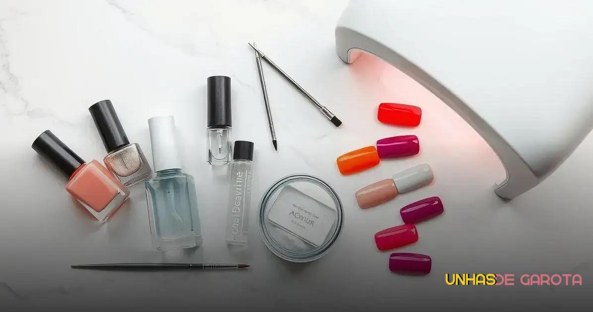 Materiais necessários para unhas encapsuladas