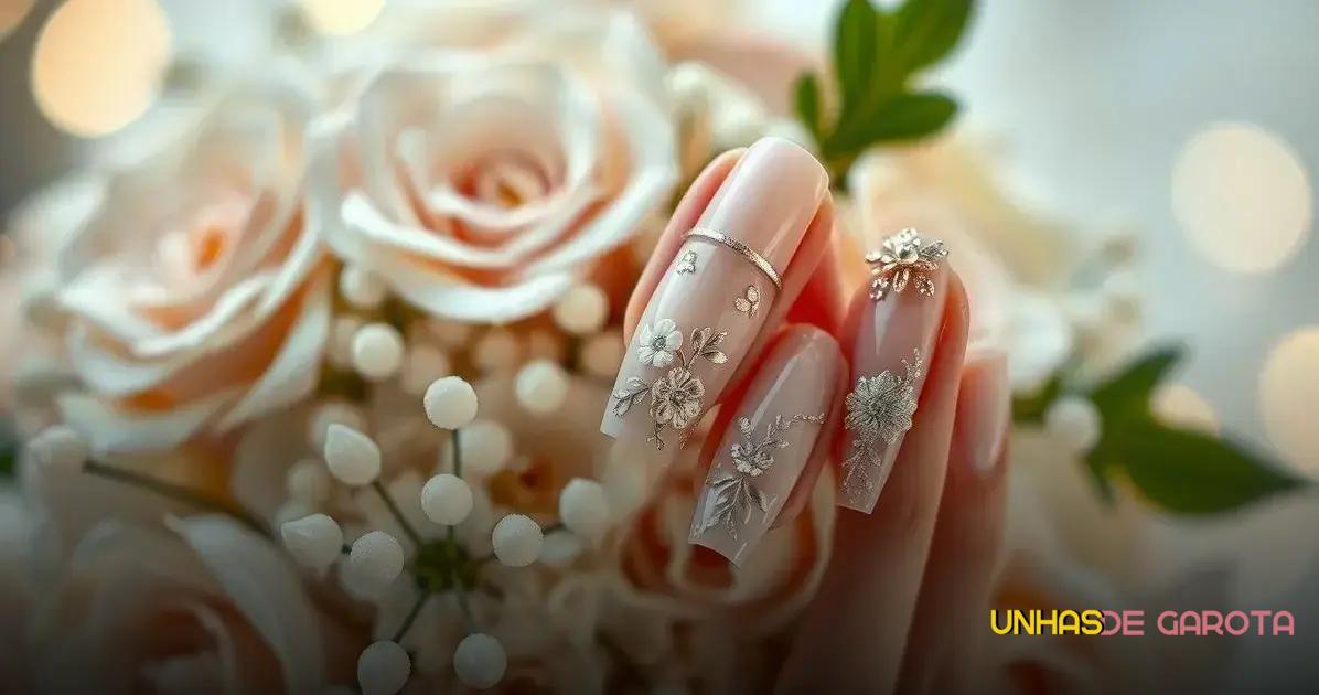 Unhas Decoradas Clarinhas para Casamentos