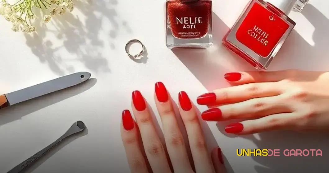 Vantagens das unhas em gel vermelhas Vantagens das unhas em gel vermelhas