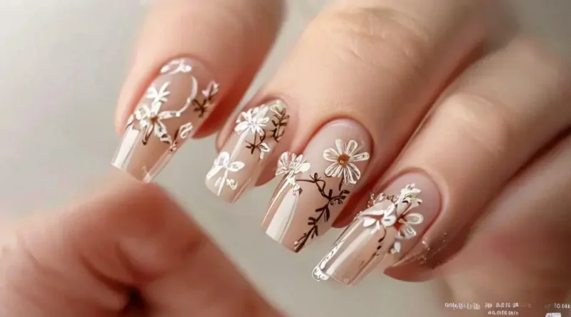 6 Ideias Incríveis de Unhas Nude Decoradas para Arrasar