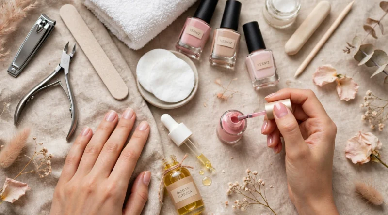 Manicure feminino guia prático de corte de unhas, cuidados e verniz de unhas impecável